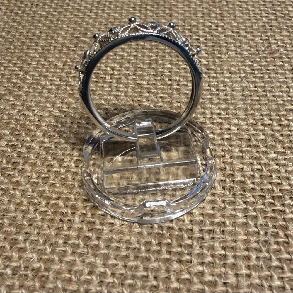 Sterling Silver Filigree Ring Size 10.5